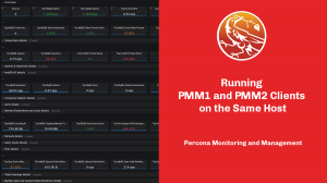 运行PMM1和PMM2客户