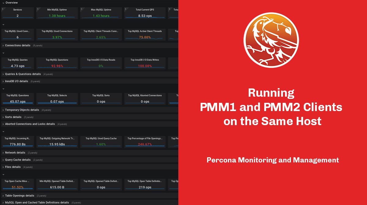 在同一主机上运行PMM1和PMM2客户端