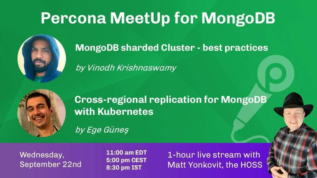 社区MeetUp MongoDB, 2021年9月22日