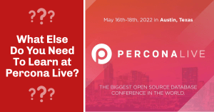 在Percona 雷竞技下载官网Live学习