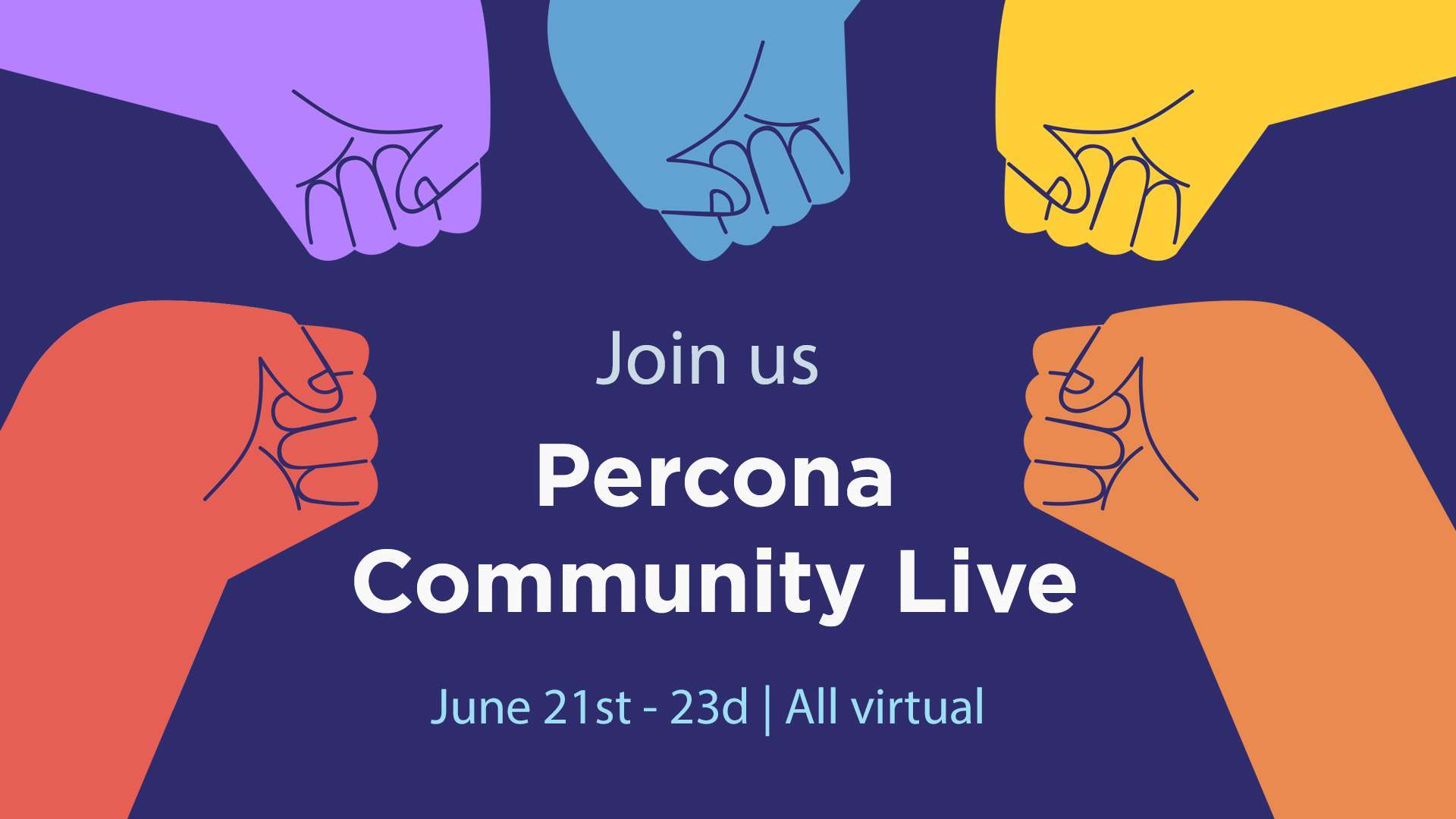 今年6月加入新的虚拟活动- Percona社区直播!雷竞技下载官网