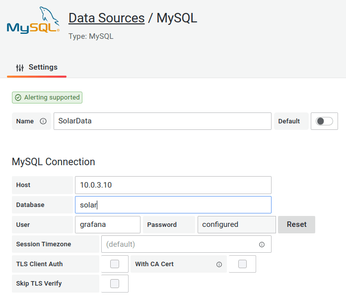 MySQL数据源配置
